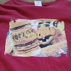 Men's XL ALF custom Graphic T-Shirt - Red